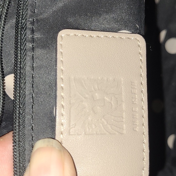 Anne Klein Brown and Gold Textured Satchel - Picture 8 of 9